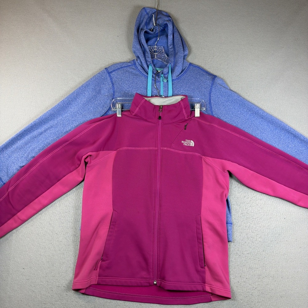 North Face Jacket Women Large Full Zip Polyester Outdoor Coat Lot of 2